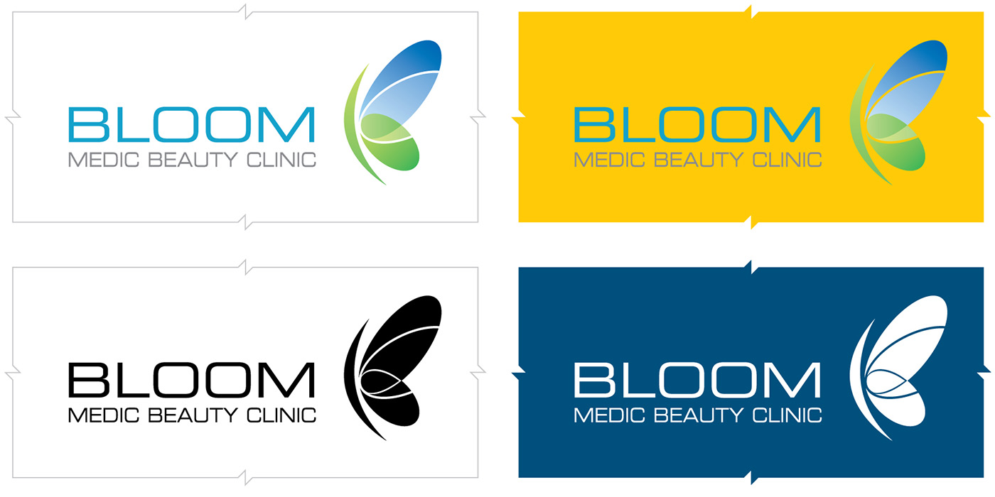 Bloom Medic Beauty Clinic corporate identity system